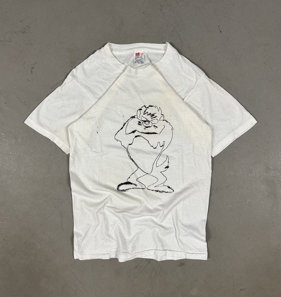 Vintage 80s Tasmanian Devil Looney Tunes Cartoon Retro Essential Tee T-Shirt
