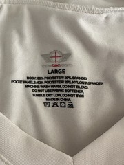 CCW Tactical Shirt Large White Compression Short Slv Concealed Carry Holster