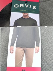 Orvis Long Sleeve Crew Sweatshirt Men’s Size M Green Casual Pullover NWT
