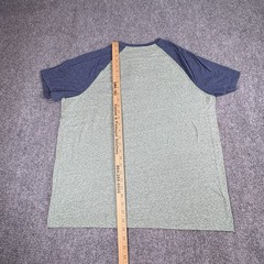 G.H. Bass & Co. Green Short Sleeve Henley Shirt Men’s XL Casual Everyday Relaxed