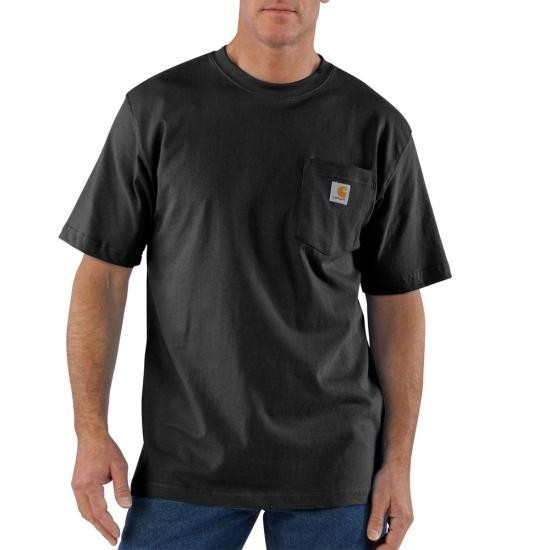Carhartt K87 Loose Fit Short Sleeve Heavy Weight Pocket T Shirt- Black