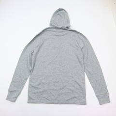 Polo Ralph Lauren Waffle Knit Thermal Hoodie Shirt Mens Medium Gray 1/4 Zip