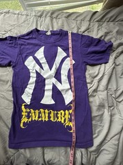 Anvil Purple New York Yankees Graphic Preshrunk T-Shirt Size S