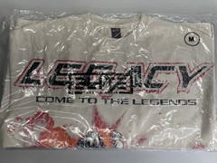 Elite Mens T-Shirt Beige/Multi Size M Legends Embellished Graphic Print Cotton