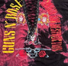 Guns N’ Roses Appetite For Destruction Lace-Up Tie-Dye T-Shirt