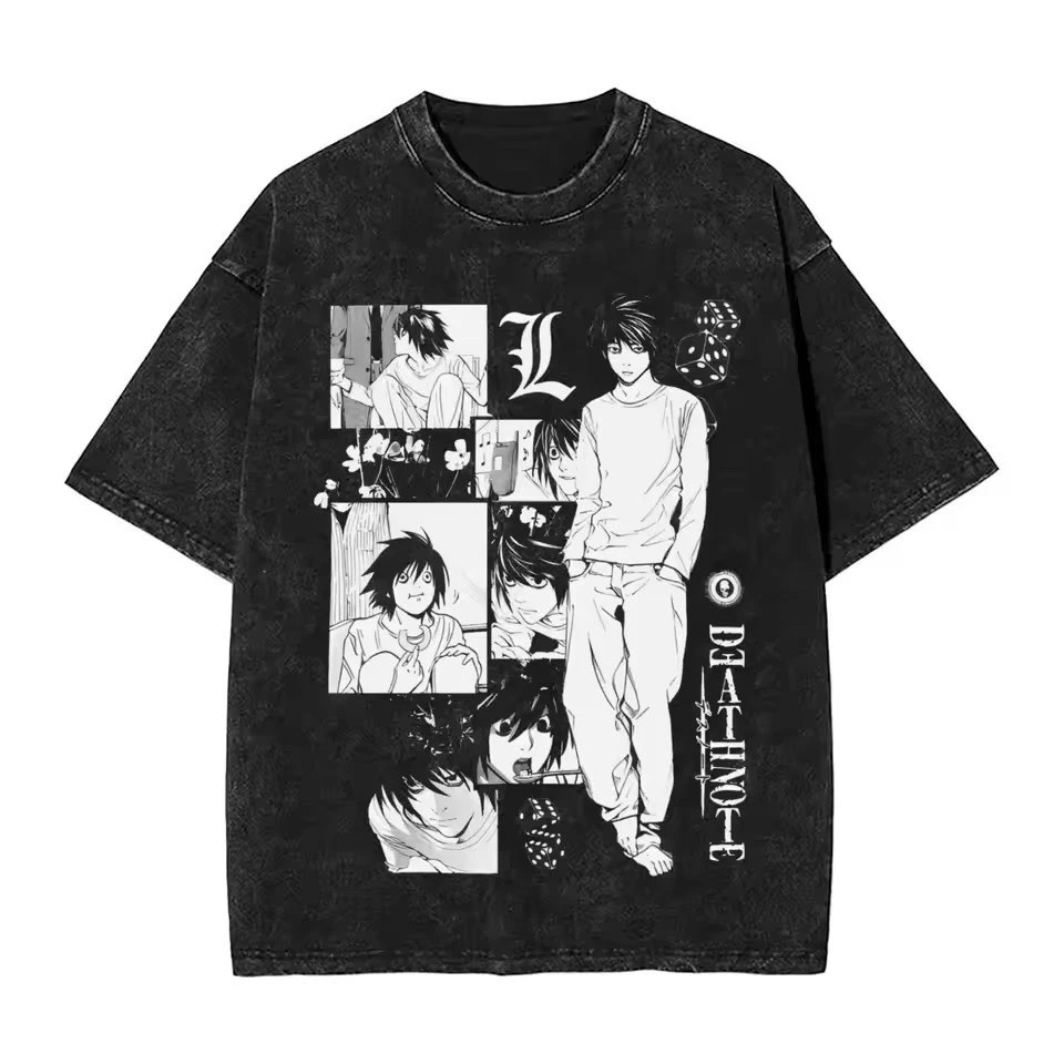 death note anime t shirt shirt, T Shirt Graphic Tee Vintage Style lot
