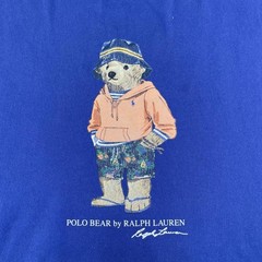 Polo Ralph Lauren Polo Bear Shirt Mens 2XL XXL Blue Preppy Classic Bucket Hat