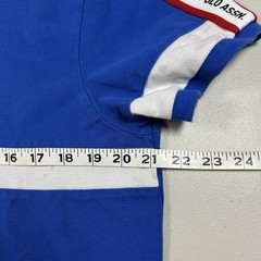 y2k US Polo Assn. USPA Blue Polo Shirt Men’s Size L Preppy Streetwear Big Pony