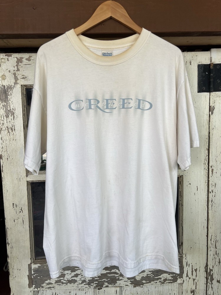 Vintage Creed Weathered Band T-Shirt Xl Thrashed Distressed