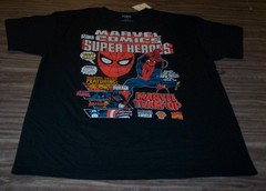 THE AMAZING SPIDER-MAN Spiderman T-Shirt MENS LARGE NEW Marvel Comics Team UP