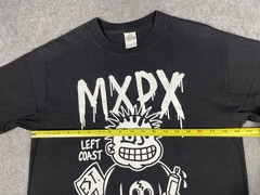 Vtg MXPX Left Coast Punk T-Shirt Mens Medium Punk Band Tee Warped Grunge Y2K