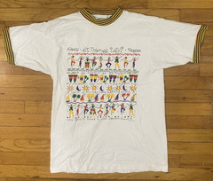 Vintage St. Thomas U.S. Virgin Islands Roots Reggae T Shirt Rasta Stripes Large