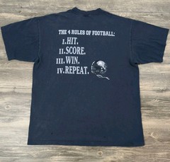 Vintage No Fear Tee Black T-Shirt 90s USA Size XL Sun Faded Distressed Grunge