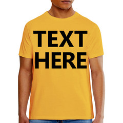 Hanes 5180 Men’s T-Shirt – Custom Print – Add Any Text – Personalized Tee
