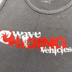 VINTAGE Wave Riding Vehicles WRV Tank Top Shirt Men XL Gray Graphic Logo 90s Y2K