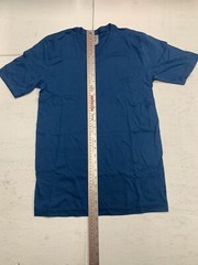 American Apparel Sustainable Collection Unisex V Neck T-Shirt 100% cotton Blue S