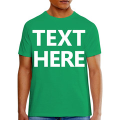 Hanes 5180 Men’s T-Shirt – Custom Print – Add Any Text – Personalized Tee