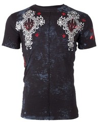 XTREME COUTURE by AFFLICTION Black LOST SQUADRON Short Sleeve Slim Fit T-shirt