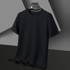 Men’s Waffle Knit T-Shirt Breathable Summer O-Neck Casual Short Sleeve Tee