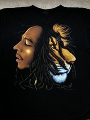 Bob Marley Lion The Roxx Shirt Size XXL Single Stitch Bootleg Reggae Rasta