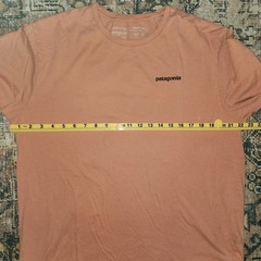 Patagonia P-6 Logo Organic Cotton Tee | Large | Desert Orange Sustainable Flaw
