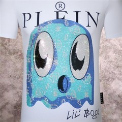 PHILIPP PLEIN TSHIRT PHILIP SKULL RHINESTONE SKULL T-SHIRT POLO SHIRT