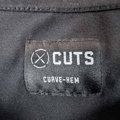Cuts Curve-Hem T-Shirt Mens Medium Black PYCA Pro Short Sleeve Tee