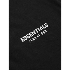 Fear of God Essentials Classic Tee ‘Jet Black’ L Size Oversized T-Shirt FOG NWT