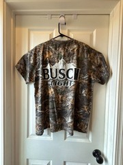 Busch Light RealTree Camo All Over Print Graphic T-Shirt