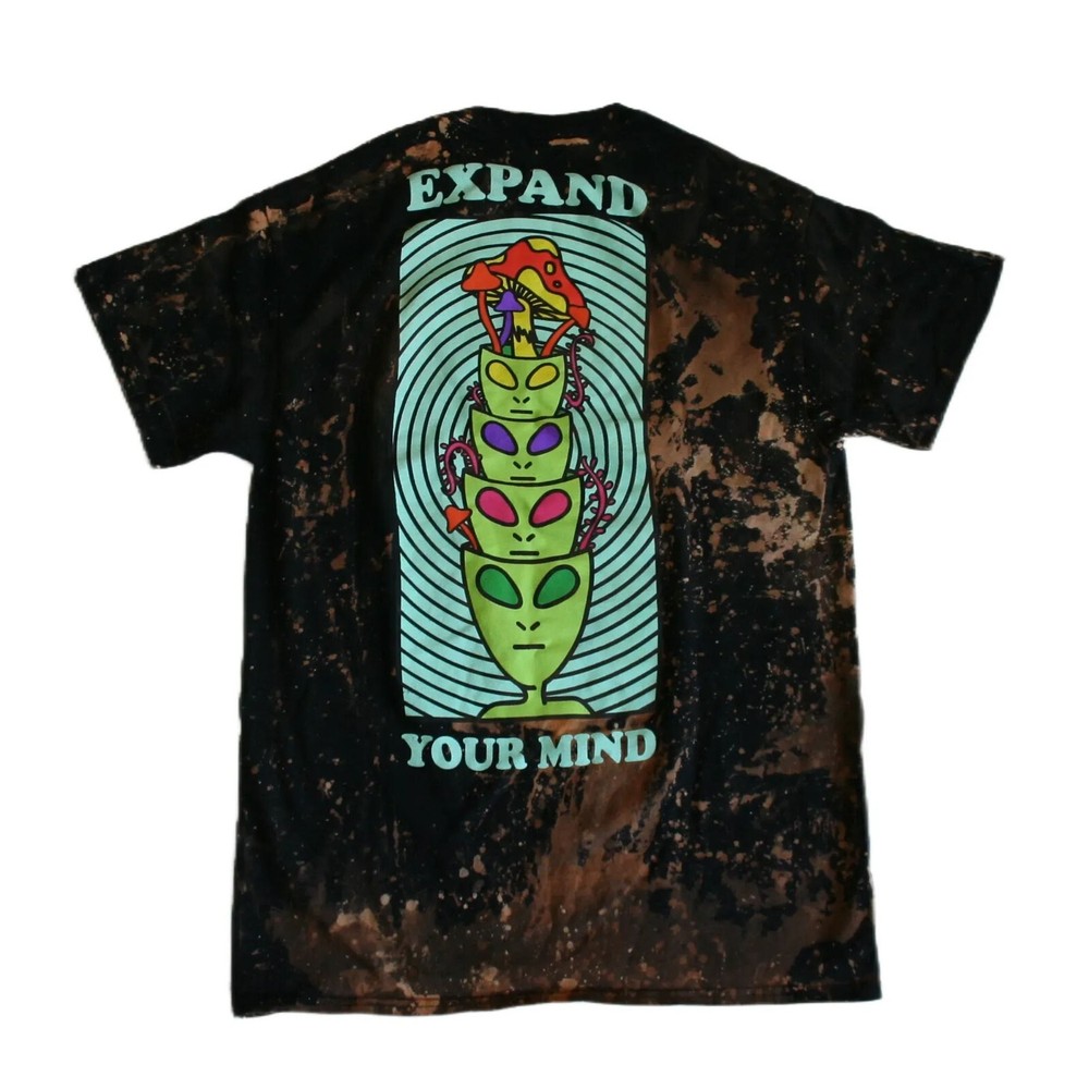 ALAB Men’s Expand Your Mind Alien Tie Dye T-Shirt – NWT