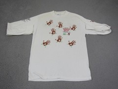 Vintage Thanksgiving Day Shirt Mens Extra Large XL White Turkey Trot 90s USA