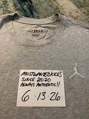 NWT Nike Air Jordan Jumpman EMB T-Shirt Light Heather Grey &White Men’s Size 3XL