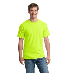 Gildan Classic Men’s T-Shirt Safety Yellow**New** Size Large