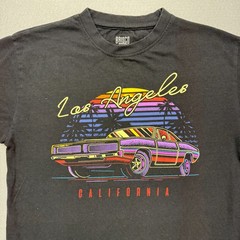 Brisco Brands Los Angeles Classic Auto Theme Size M Black T-Shirt