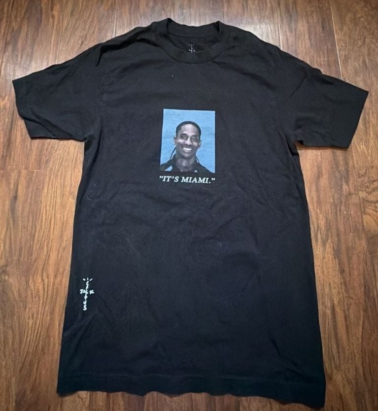 Travis Scott Cactus Jack Free The Rage II ‘It’s Miami’ Mugshot Tee