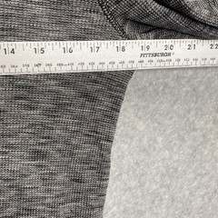 Y2K Express Waffle Knit Henley Shirt Mens Sz S Long Sleeve Heathered Gray Black