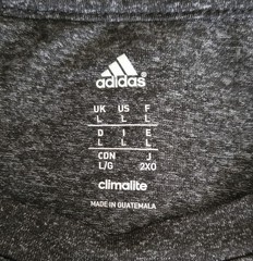 ADIDAS Climalite, Virginia Baseball, Dark Gray T-Shirt, Polyester, Men’s Large