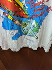 1993 VTG Marvin the Martian Looney Tunes Clean The Earth Shirt Large? Distressed