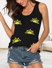 Sunshine Shirt Women Lightweight Breathable Graphic Tee Casual Women’s Top XL