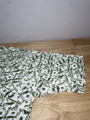 BNWT RoadBlock Ben Franklin 100 Dollar Bill $100 All Over Pattern T Shirt Mens M