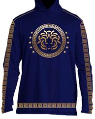 Men’s Bucheli cotton long sleeve t shirt hooded,slim fit,stretch S M L….A10.A