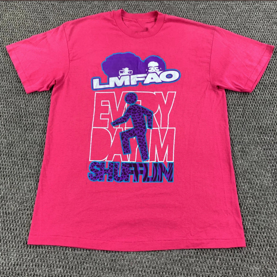 LMFAO Every Day I’m Shufflin Hot Pink Made In USA T Shirt Full Size S-5XL