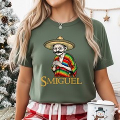 Smiguel Mexican Sombrero Funny Mexican Culture Mashup T-Shirt