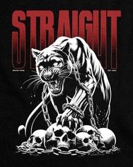 Black Panther Skull Graphic T Shirt Gothic Vintage Streetwear Tee Unisex