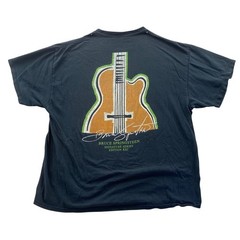 Hard Rock Cafe Mens T-Shirt Black Bruce Springsteen Signature Series Graphic Tee