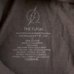 DC Comics The Flash Men’s Size Large Charcoal Gray Graphic Short Sleeve T-Shirt