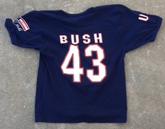 Bush 43 President George W Bush Jersey Style T Shirt Gator Size XL Made In USA