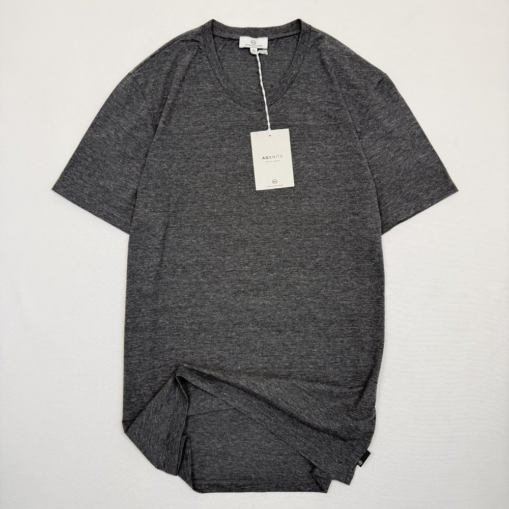 AG Adriano Goldschmied T Shirt Mens M Sample Line Heather Charcoal