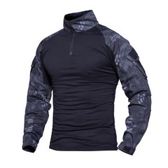 US Army Men’s Tactical Combat Shirts Military Airsoft Casual T-Shirt Camo Hiking