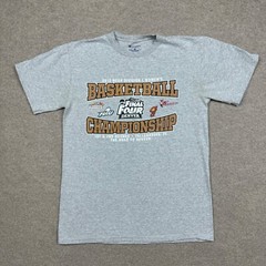 Champion T Shirt Mens Size M Gray Final Four NCAA Logo Adults Baskeball 2012